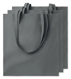 Pack de 3 GiftRetail MO9268 - COTTONEL COLOUR + Sac shopping coton 140gr/m²