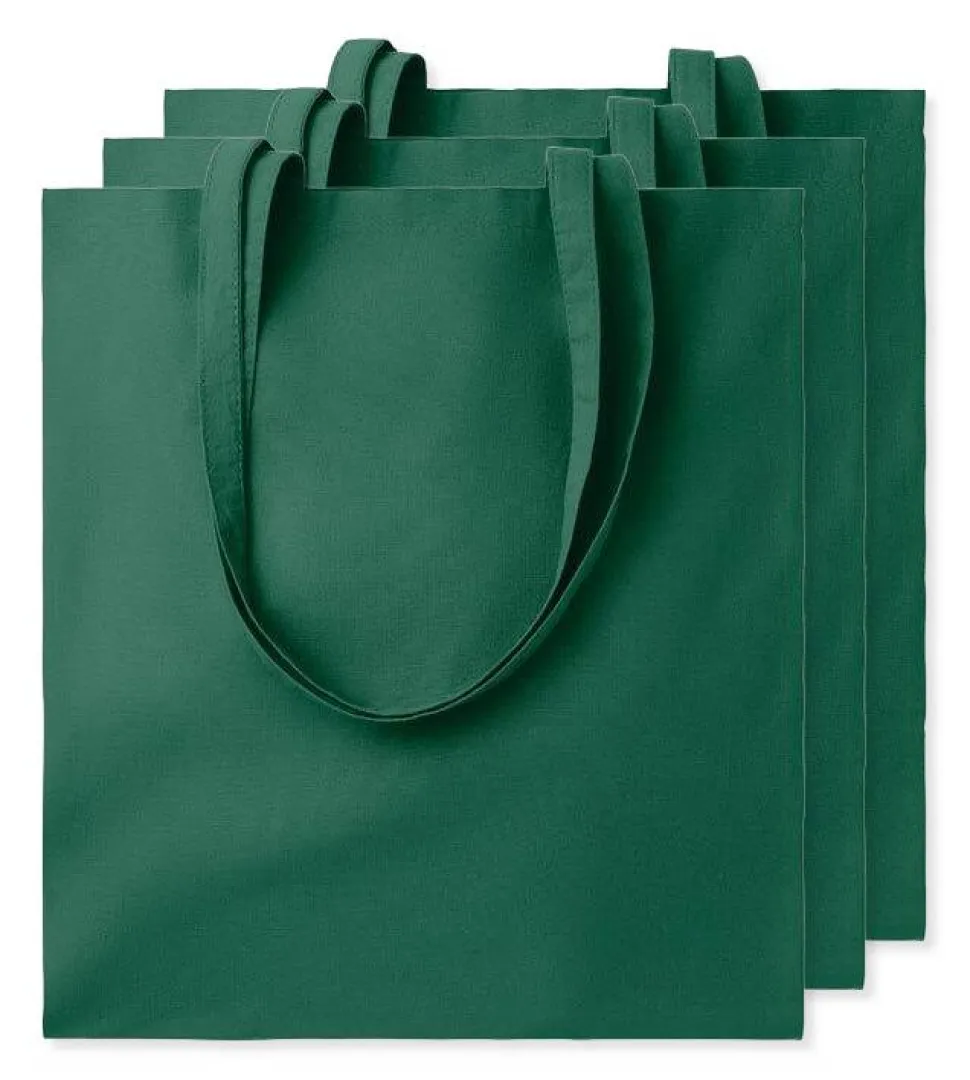 Pack de 3 GiftRetail MO9268 - COTTONEL COLOUR + Sac shopping coton 140gr/m²