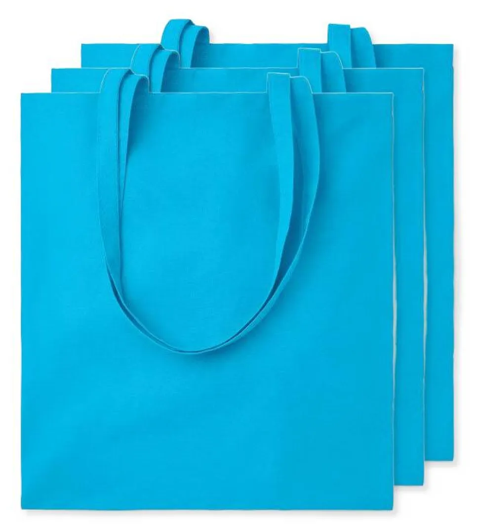 Pack de 3 GiftRetail MO9268 - COTTONEL COLOUR + Sac shopping coton 140gr/m²