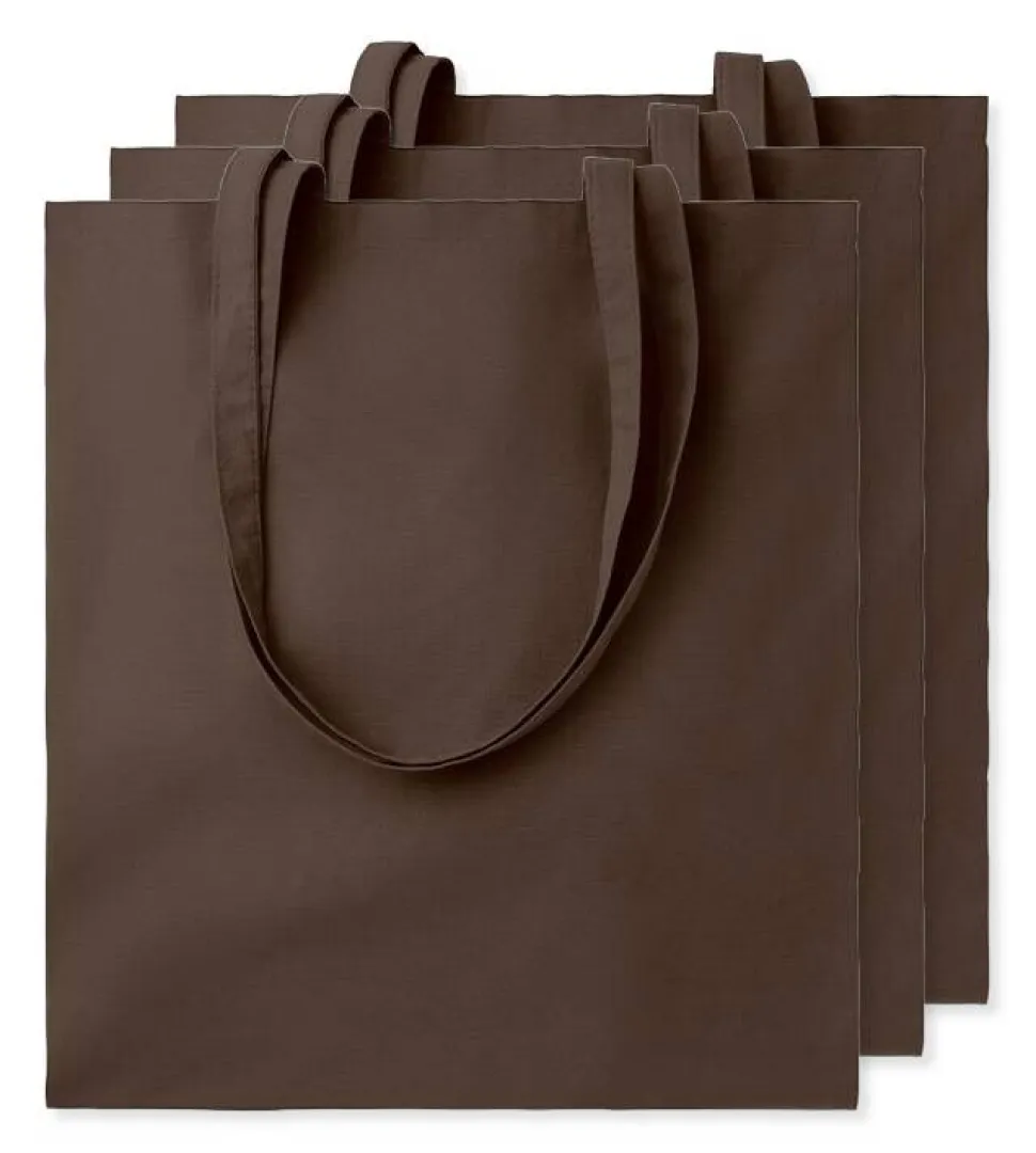 Pack de 3 GiftRetail MO9268 - COTTONEL COLOUR + Sac shopping coton 140gr/m²