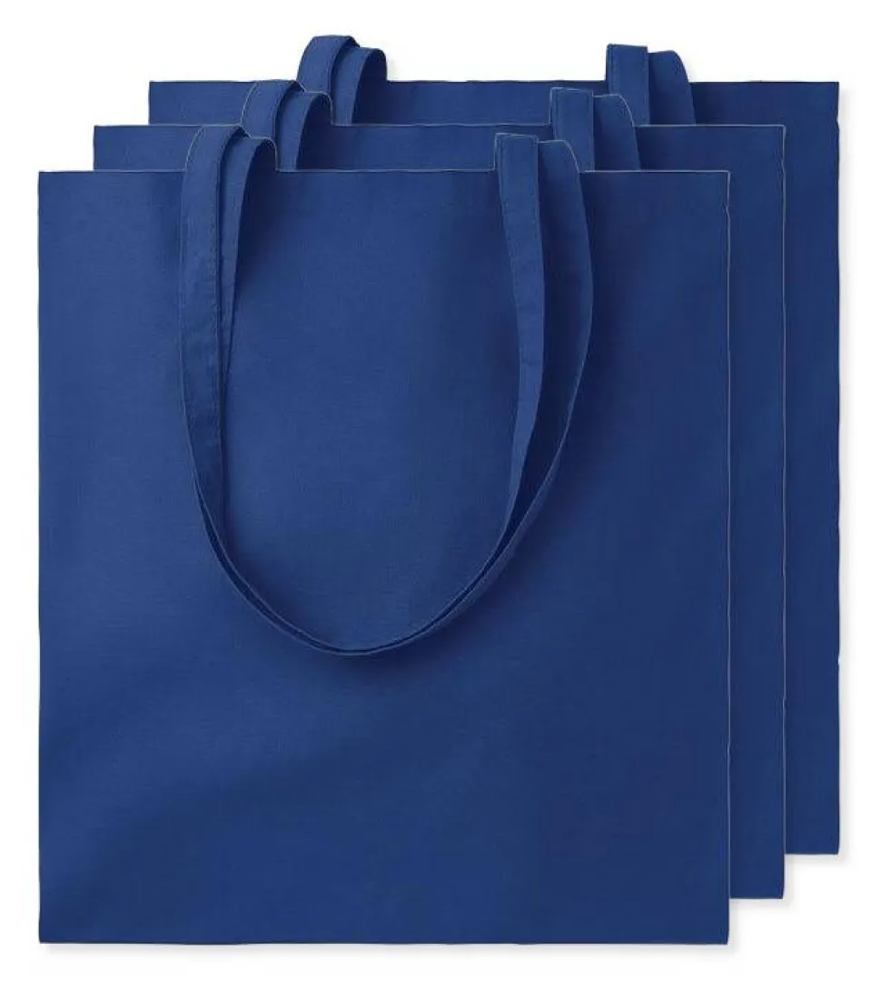 Pack de 3 GiftRetail MO9268 - COTTONEL COLOUR + Sac shopping coton 140gr/m²