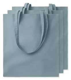 Pack de 3 GiftRetail MO9268 - COTTONEL COLOUR + Sac shopping coton 140gr/m²