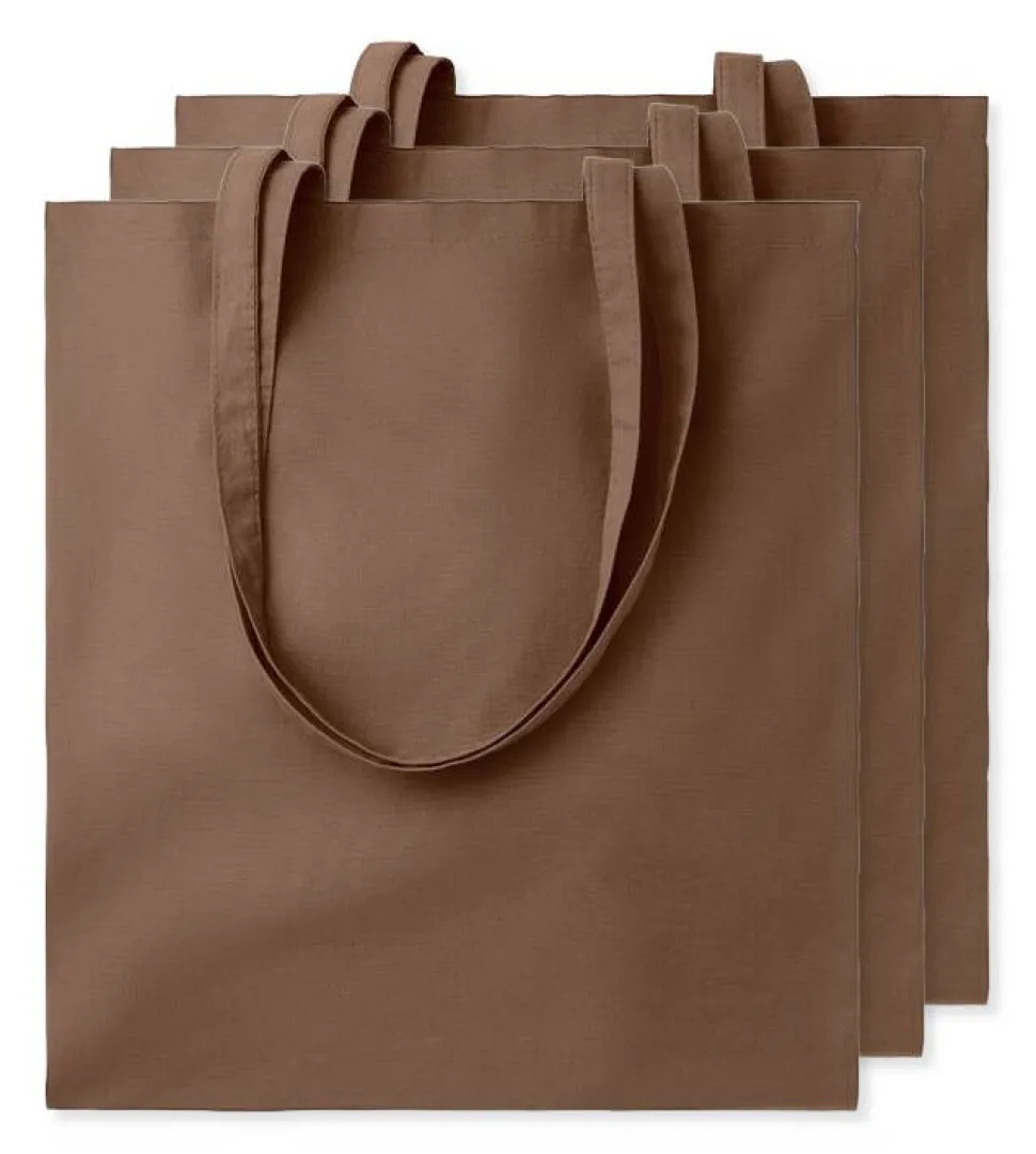 Pack de 3 GiftRetail MO9268 - COTTONEL COLOUR + Sac shopping coton 140gr/m²