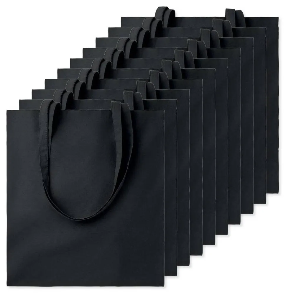 Pack de 10 GiftRetail MO9268 - COTTONEL COLOUR + Sac shopping coton 140gr/m²
