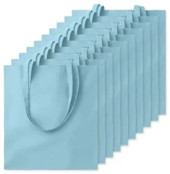 Pack de 10 GiftRetail MO9268 - COTTONEL COLOUR + Sac shopping coton 140gr/m²