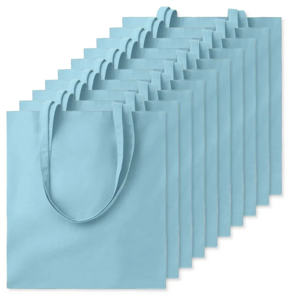 Pack de 10 GiftRetail MO9268 - COTTONEL COLOUR + Sac shopping coton 140gr/m²