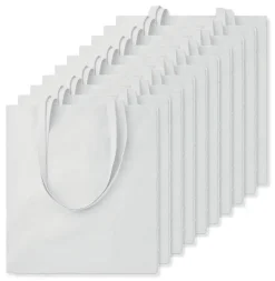 Pack de 10 GiftRetail MO9268 - COTTONEL COLOUR + Sac shopping coton 140gr/m²