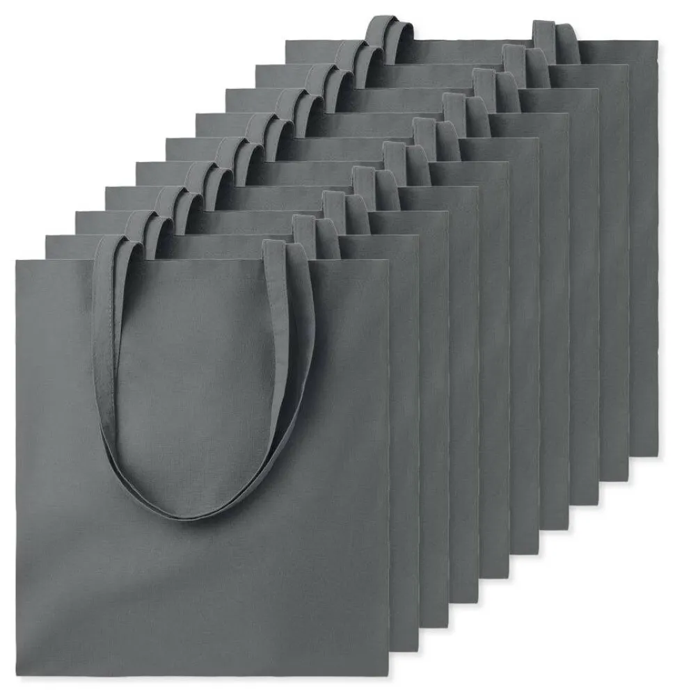 Pack de 10 GiftRetail MO9268 - COTTONEL COLOUR + Sac shopping coton 140gr/m²