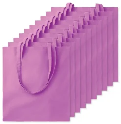 Pack de 10 GiftRetail MO9268 - COTTONEL COLOUR + Sac shopping coton 140gr/m²