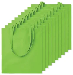 Pack de 10 GiftRetail MO9268 - COTTONEL COLOUR + Sac shopping coton 140gr/m²