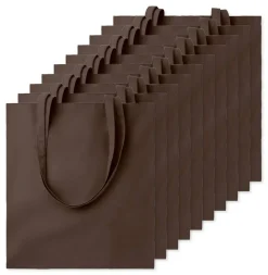 Pack de 10 GiftRetail MO9268 - COTTONEL COLOUR + Sac shopping coton 140gr/m²