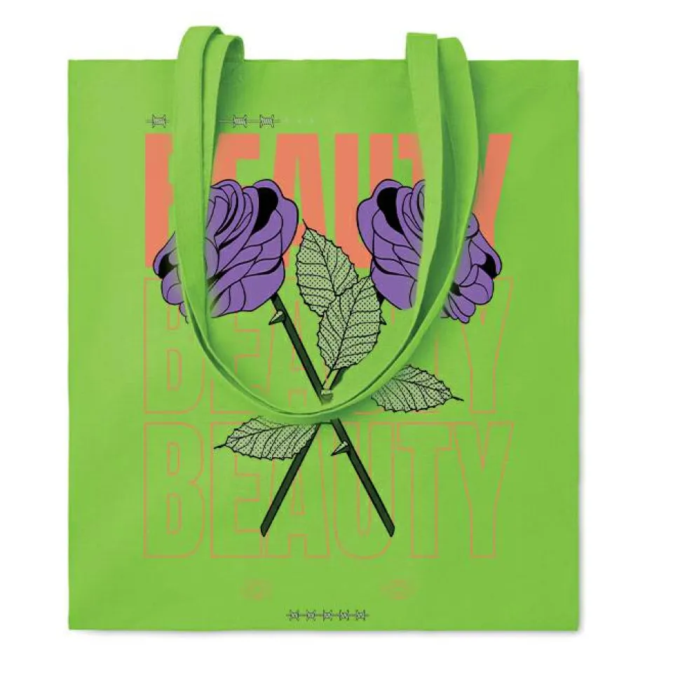 Pack de 100 GiftRetail MO9268 - COTTONEL COLOUR + Sac shopping coton 140gr/m²