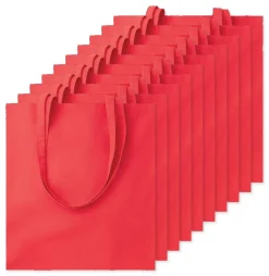 Pack de 100 GiftRetail MO9268 - COTTONEL COLOUR + Sac shopping coton 140gr/m²