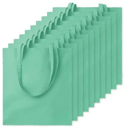 Pack de 100 GiftRetail MO9268 - COTTONEL COLOUR + Sac shopping coton 140gr/m²
