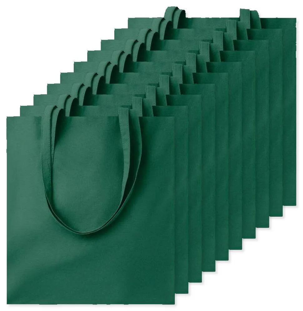 Pack de 100 GiftRetail MO9268 - COTTONEL COLOUR + Sac shopping coton 140gr/m²