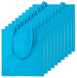 Pack de 100 GiftRetail MO9268 - COTTONEL COLOUR + Sac shopping coton 140gr/m²