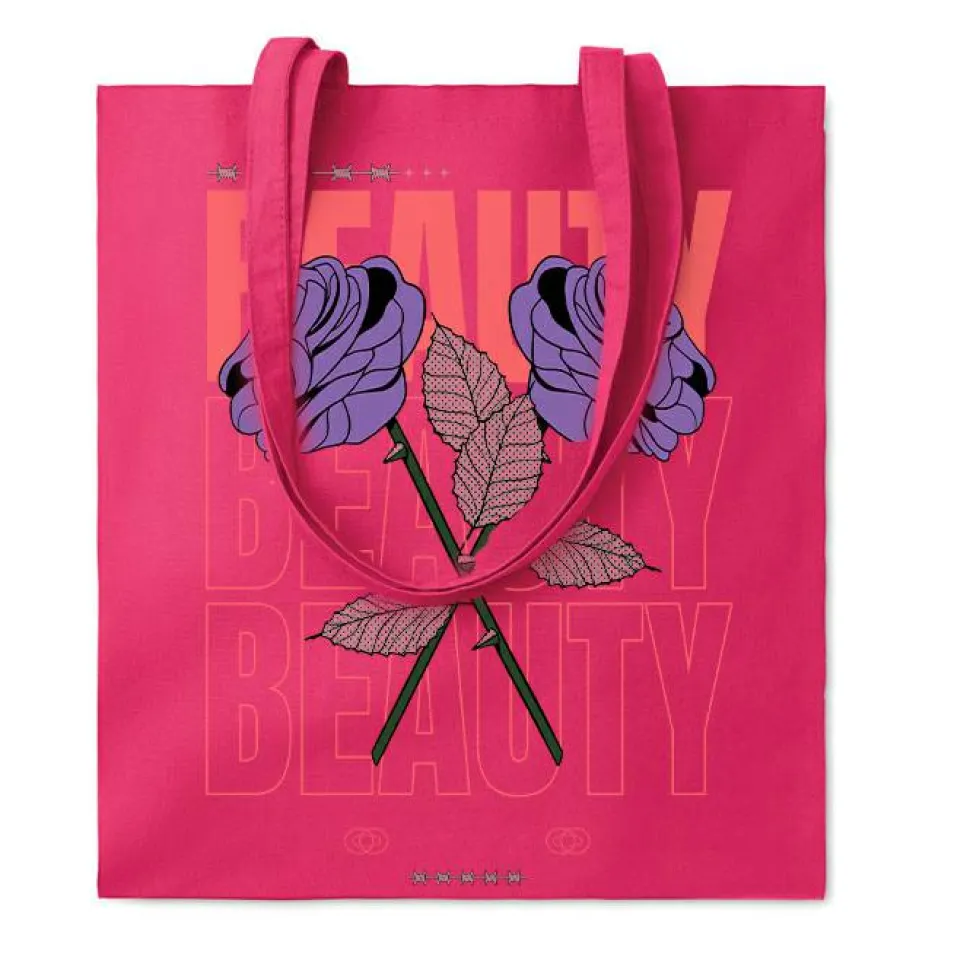 Pack de 100 GiftRetail MO9268 - COTTONEL COLOUR + Sac shopping coton 140gr/m²