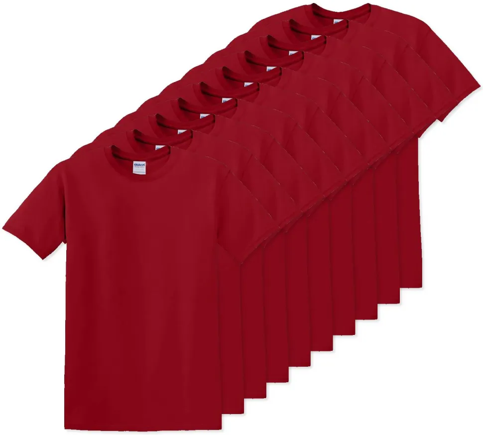 Pack de 10 Gildan 5000 - T-Shirt en Coton™ épais pour adultes