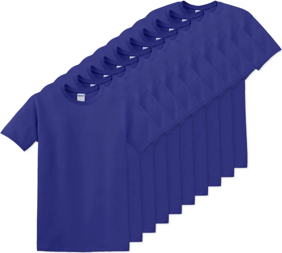 Pack de 10 Gildan 5000 - T-Shirt en Coton™ épais pour adultes