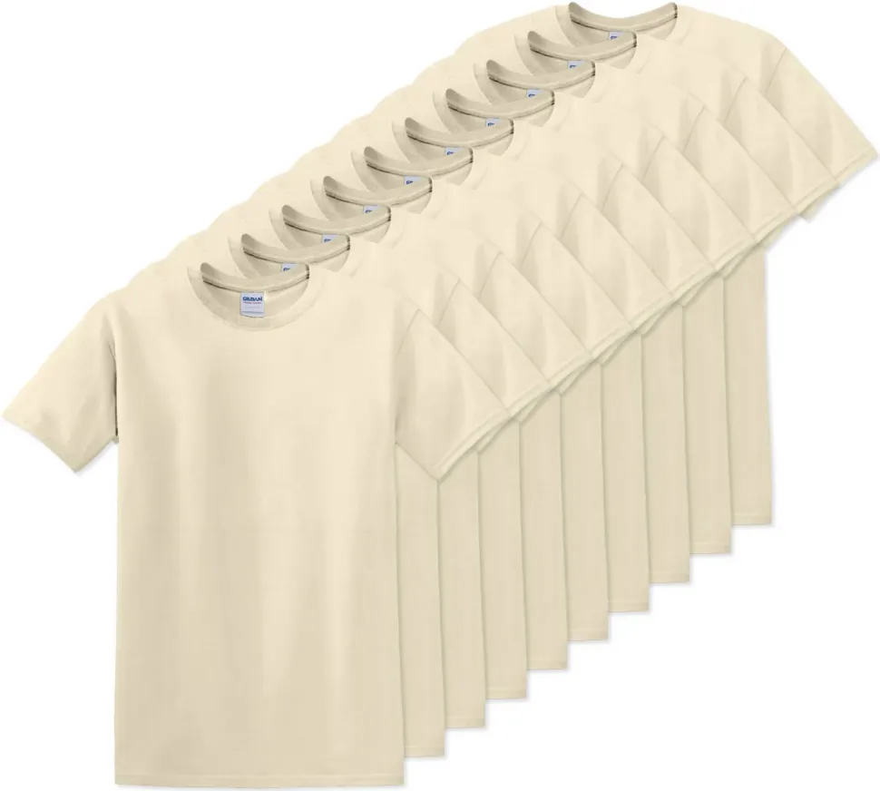 Pack de 10 Gildan 5000 - T-Shirt en Coton™ épais pour adultes