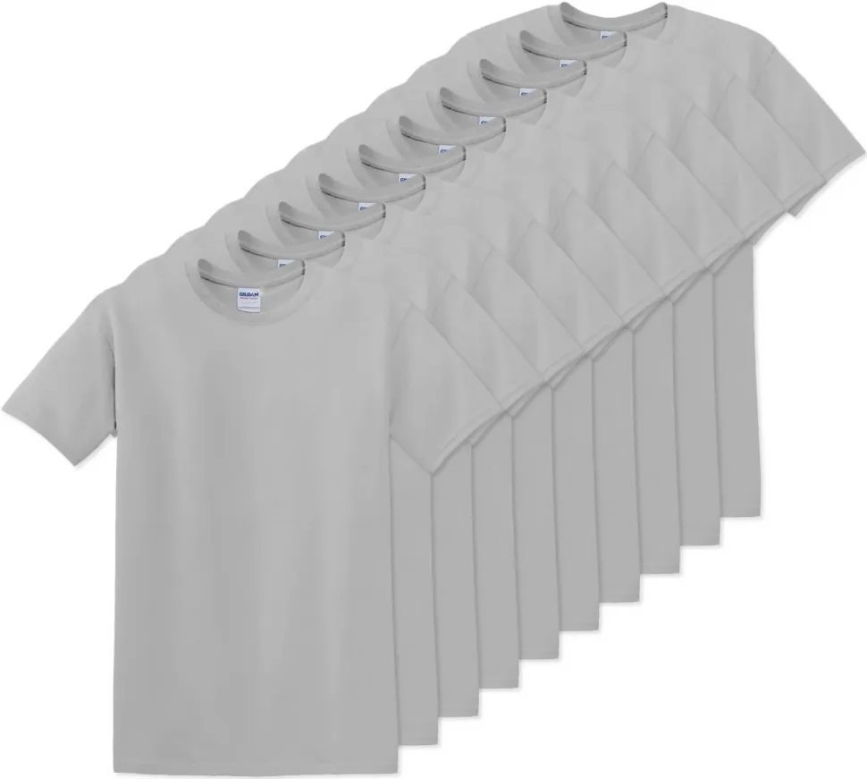 Pack de 10 Gildan 5000 - T-Shirt en Coton™ épais pour adultes