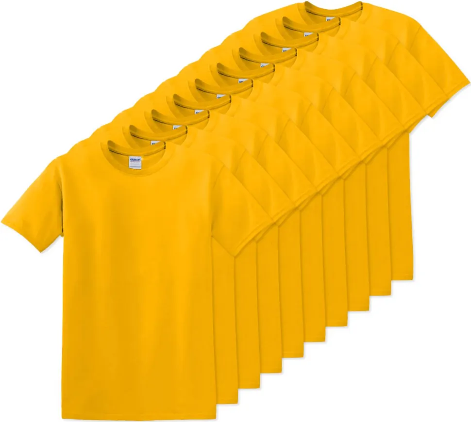 Pack de 10 Gildan 5000 - T-Shirt en Coton™ épais pour adultes