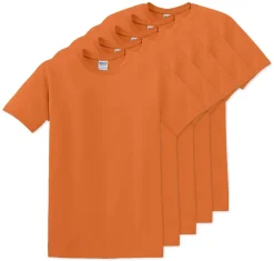 Pack de 5 Gildan 5000 - T-Shirt en Coton™ épais pour adultes