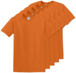 Pack de 5 Gildan 5000 - T-Shirt en Coton™ épais pour adultes