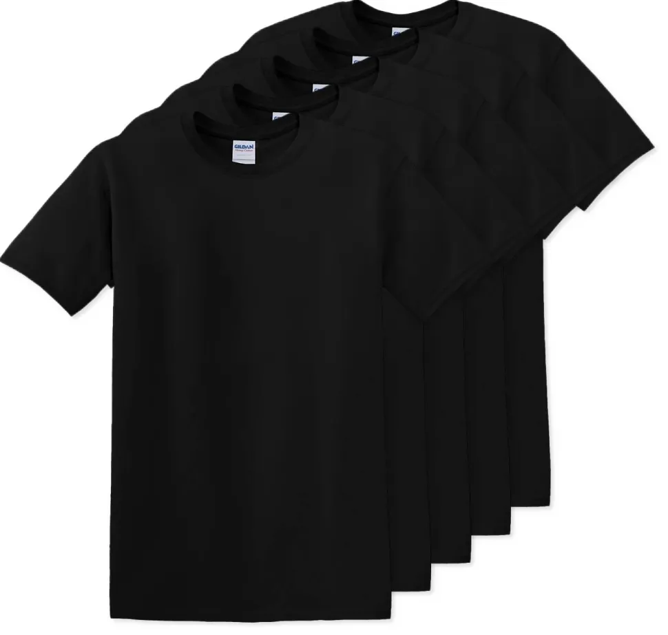 Pack de 5 Gildan 5000 - T-Shirt en Coton™ épais pour adultes