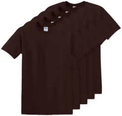 Pack de 5 Gildan 5000 - T-Shirt en Coton™ épais pour adultes