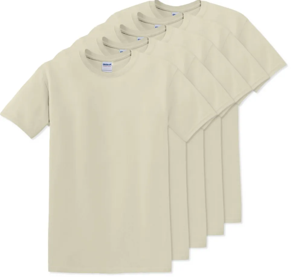 Pack de 5 Gildan 5000 - T-Shirt en Coton™ épais pour adultes