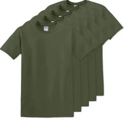 Pack de 5 Gildan 5000 - T-Shirt en Coton™ épais pour adultes
