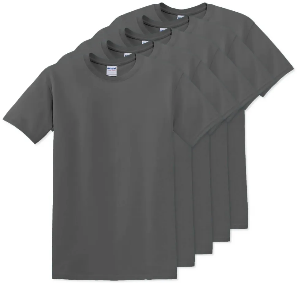 Pack de 5 Gildan 5000 - T-Shirt en Coton™ épais pour adultes
