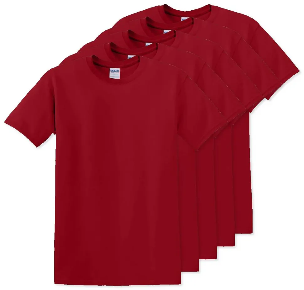 Pack de 5 Gildan 5000 - T-Shirt en Coton™ épais pour adultes