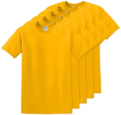 Pack de 5 Gildan 5000 - T-Shirt en Coton™ épais pour adultes