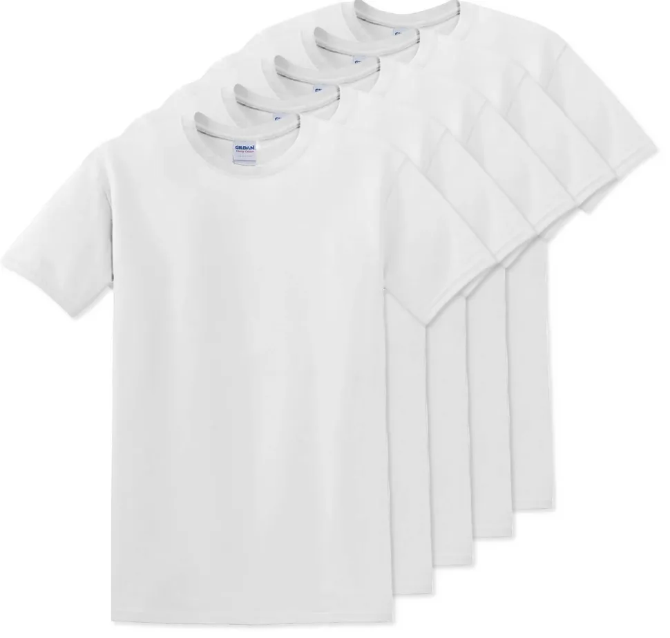 Pack de 5 Gildan 5000 - T-Shirt en Coton™ épais pour adultes