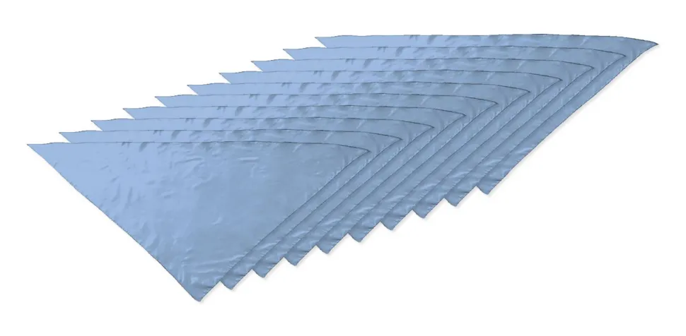 Pack de 10 Valento PNVAFIE - Foulard triangulaire FIESTA