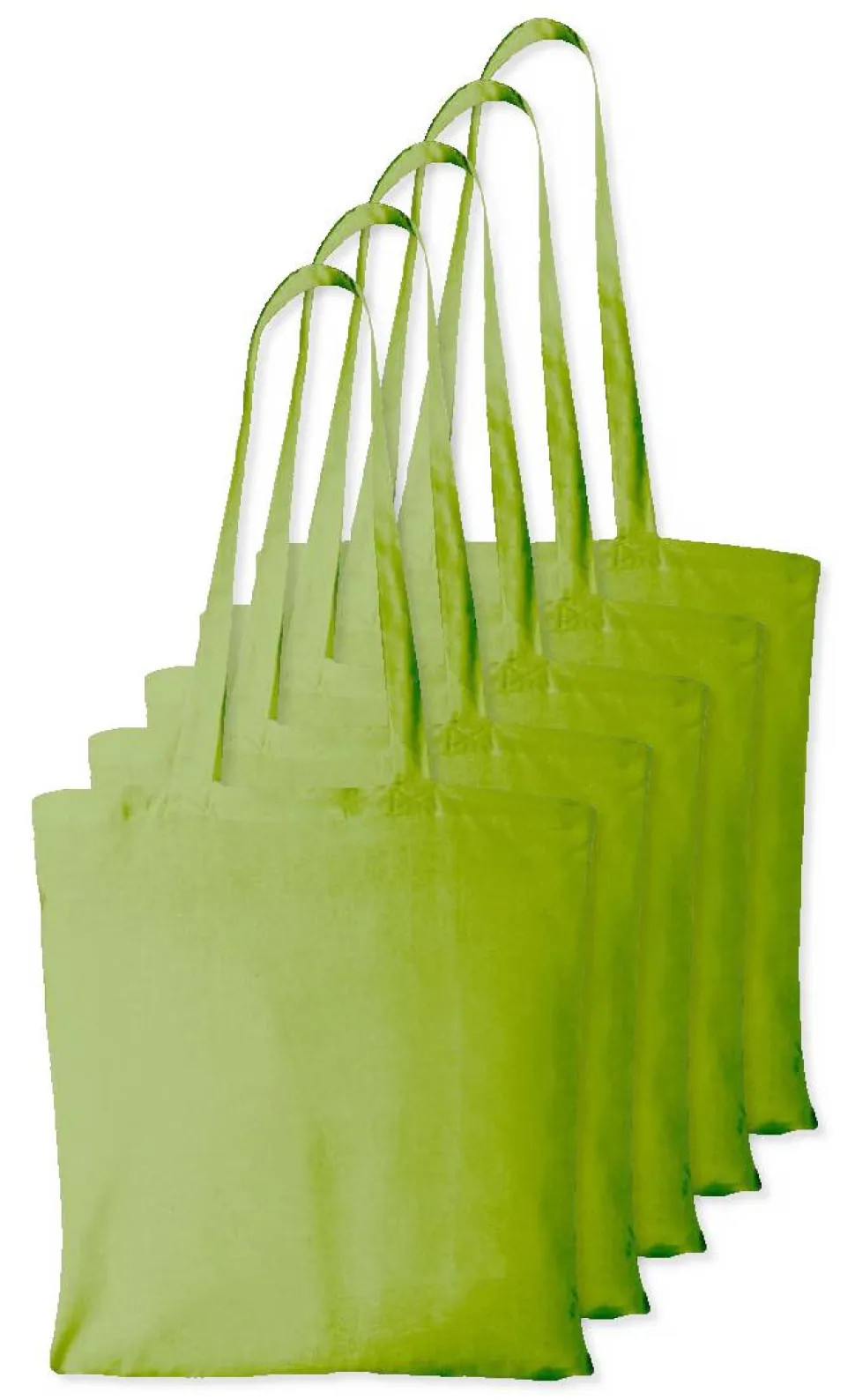 Pack de 5 Westford mill WM101 - Sac Cabas Personnalisable en Coton Westford Mill