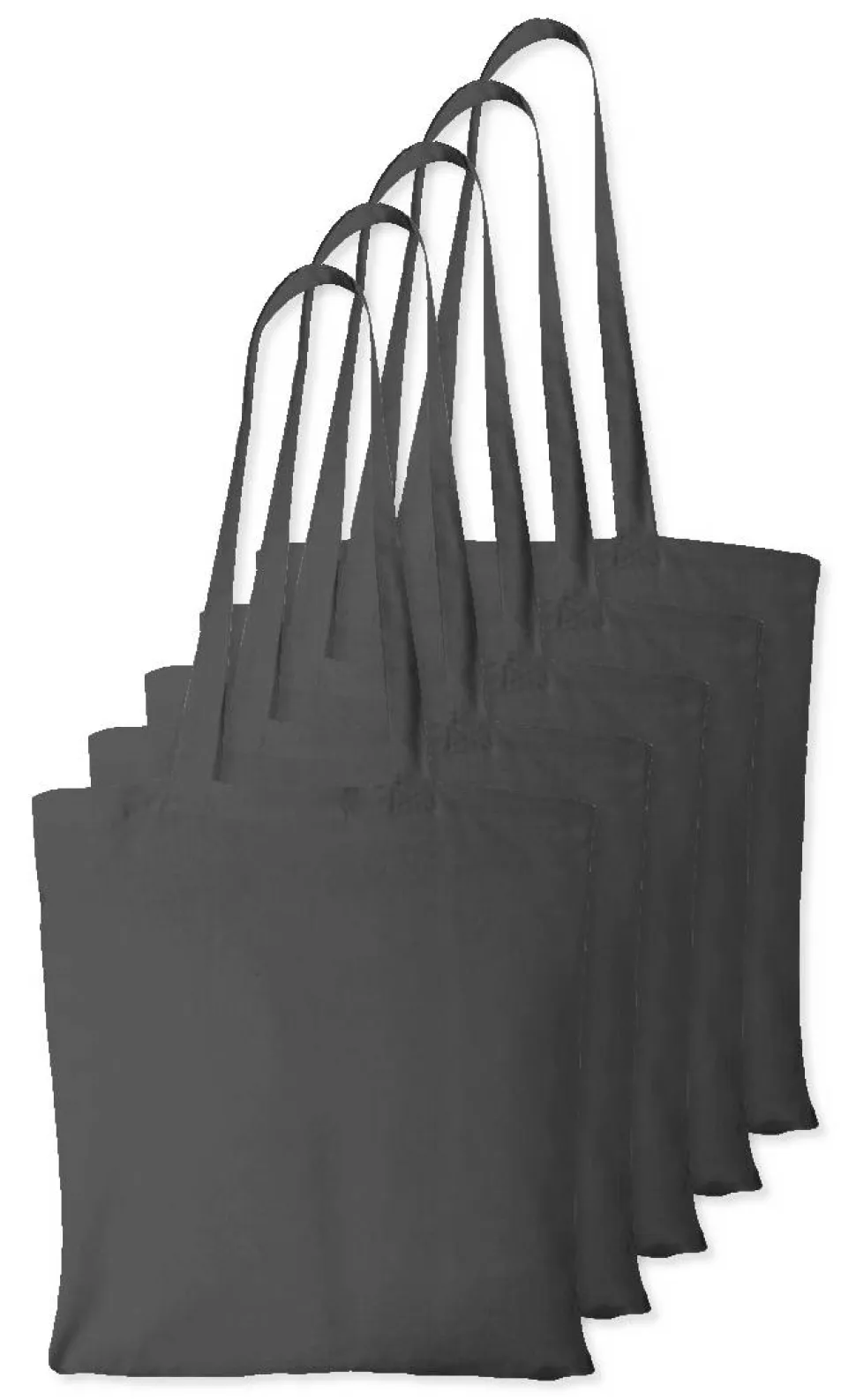 Pack de 5 Westford mill WM101 - Sac Cabas Personnalisable en Coton Westford Mill