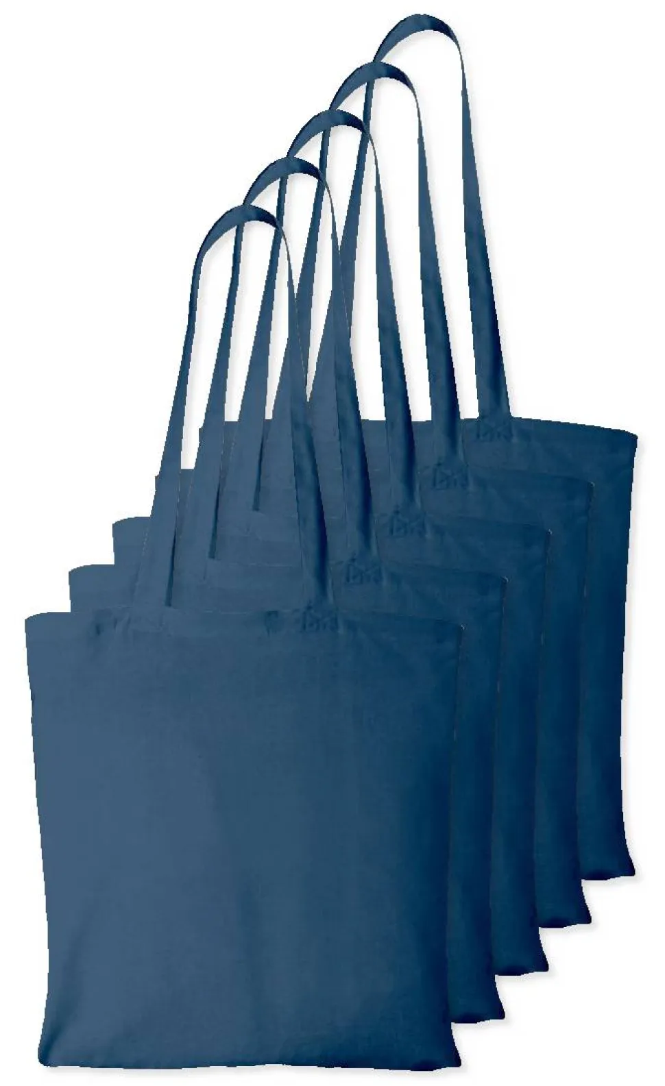 Pack de 5 Westford mill WM101 - Sac Cabas Personnalisable en Coton Westford Mill