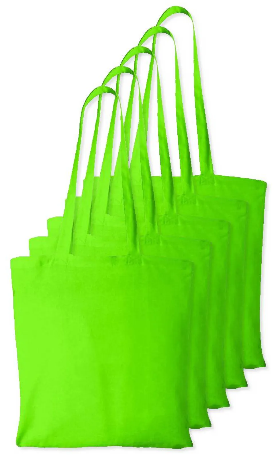 Pack de 5 Westford mill WM101 - Sac Cabas Personnalisable en Coton Westford Mill