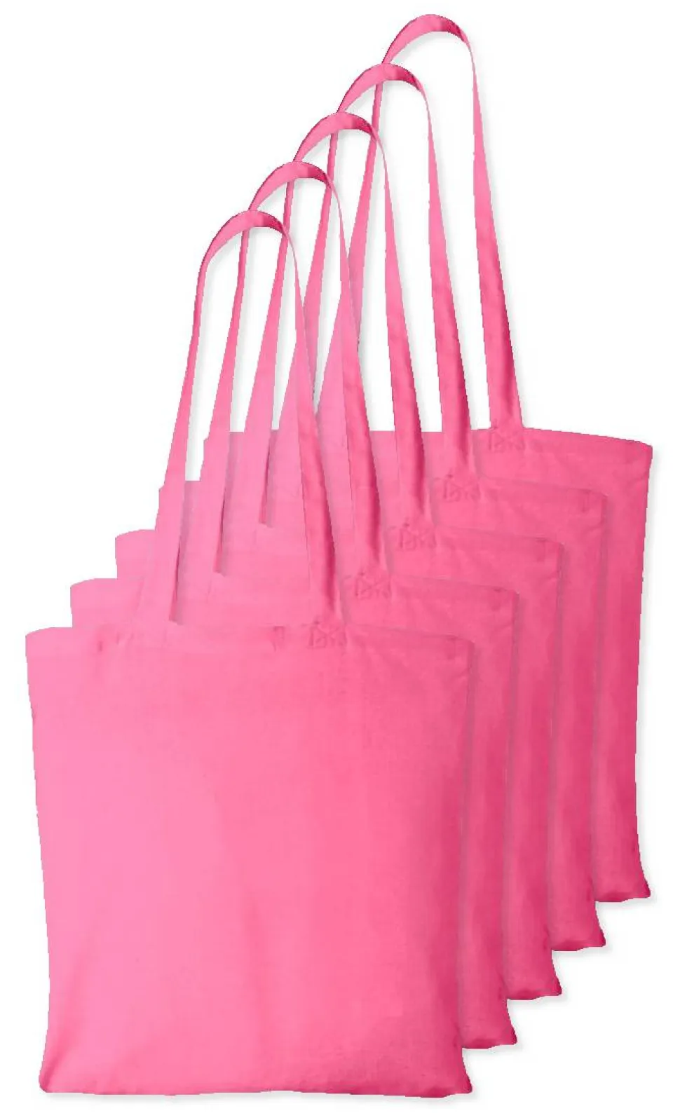 Pack de 5 Westford mill WM101 - Sac Cabas Personnalisable en Coton Westford Mill