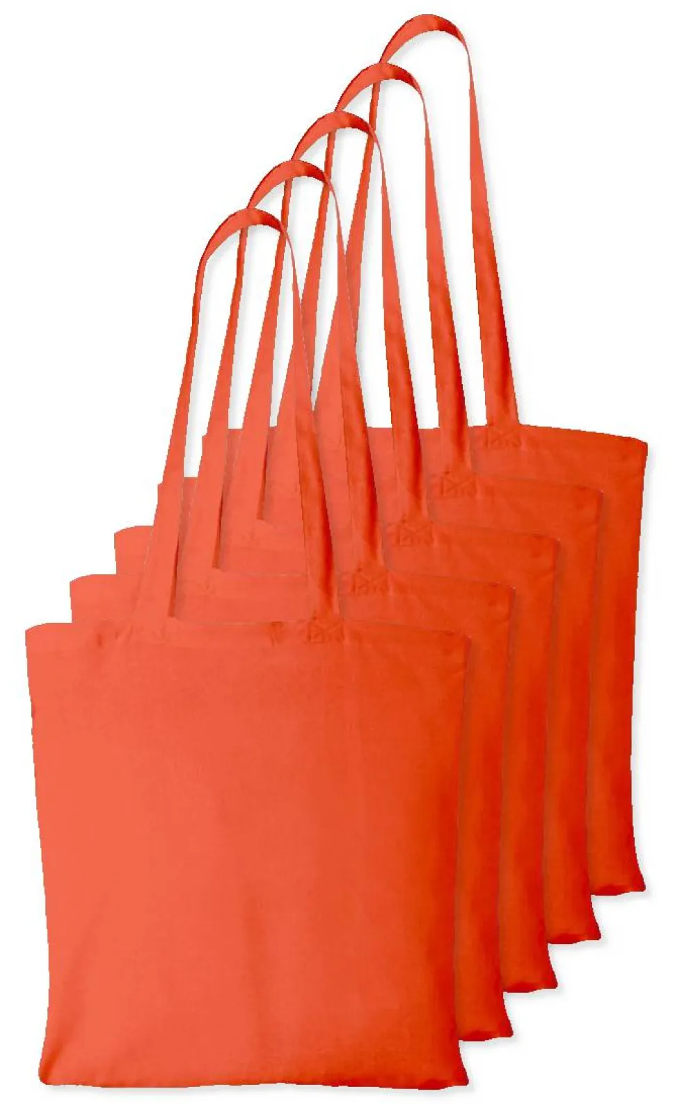 Pack de 5 Westford mill WM101 - Sac Cabas Personnalisable en Coton Westford Mill