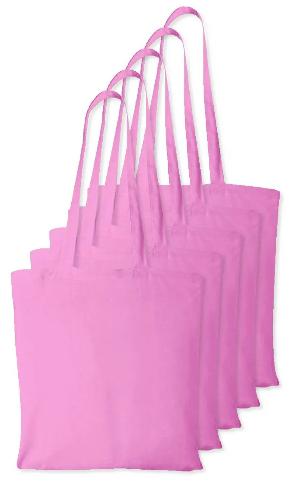 Pack de 5 Westford mill WM101 - Sac Cabas Personnalisable en Coton Westford Mill