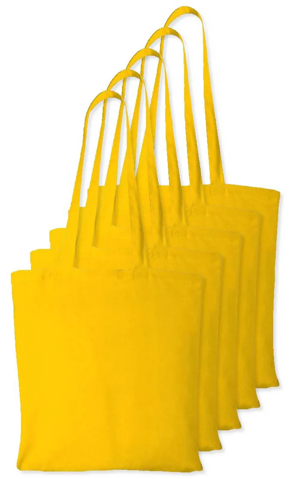 Pack de 5 Westford mill WM101 - Sac Cabas Personnalisable en Coton Westford Mill