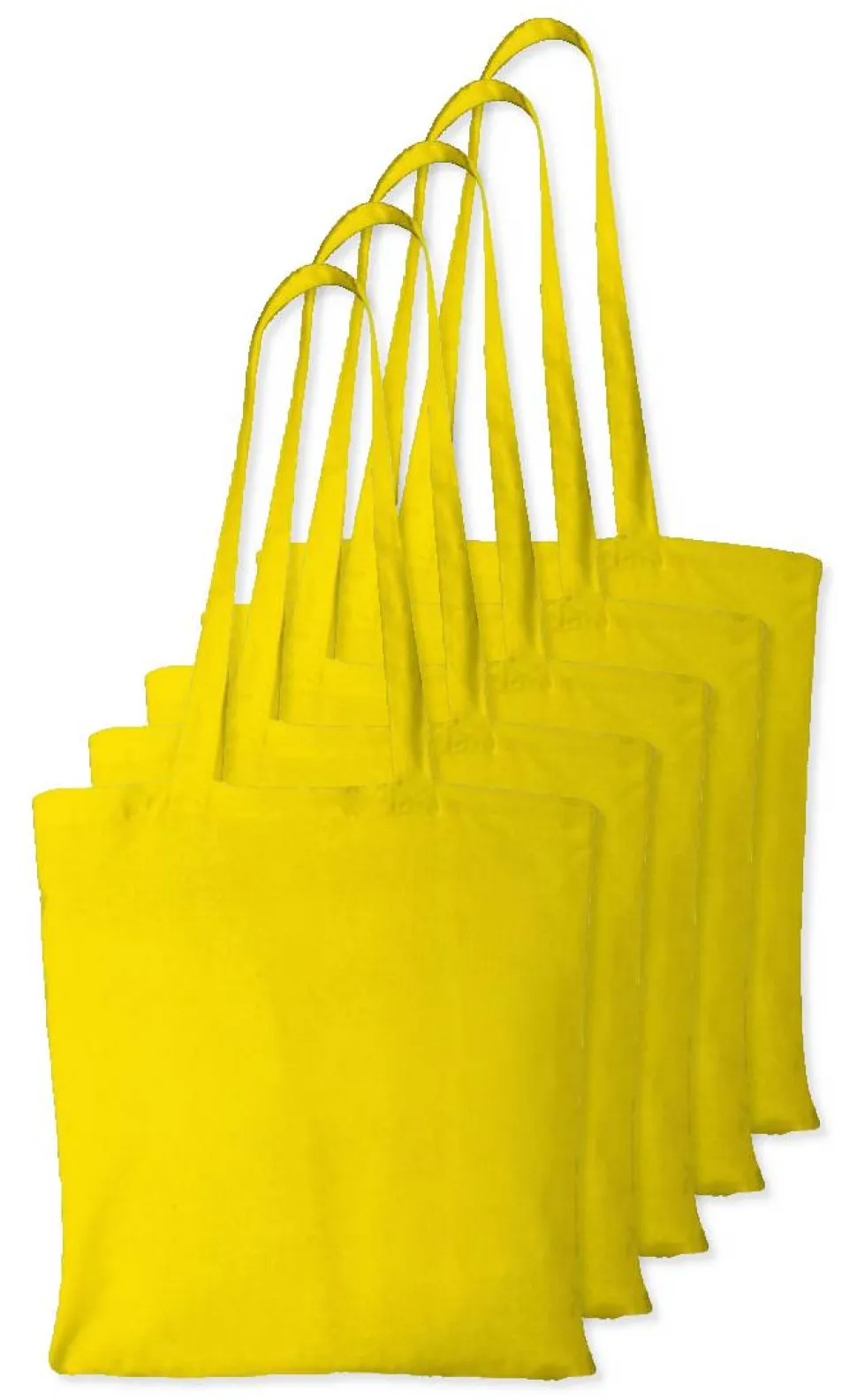 Pack de 5 Westford mill WM101 - Sac Cabas Personnalisable en Coton Westford Mill