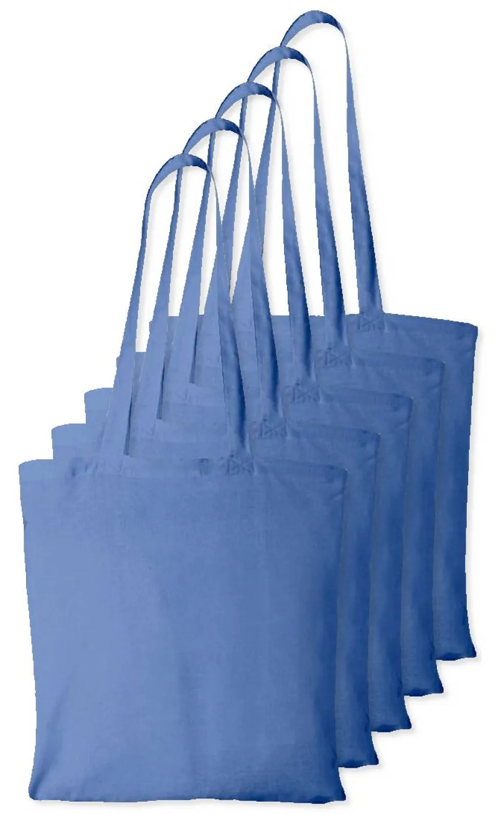 Pack de 5 Westford mill WM101 - Sac Cabas Personnalisable en Coton Westford Mill