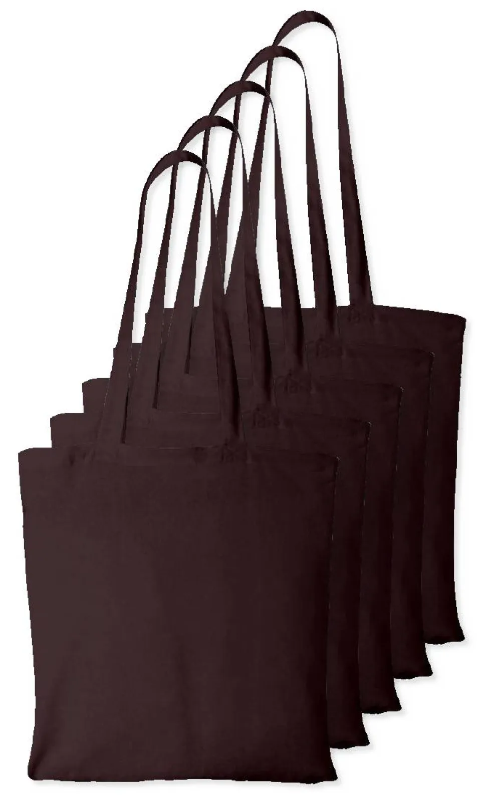 Pack de 5 Westford mill WM101 - Sac Cabas Personnalisable en Coton Westford Mill