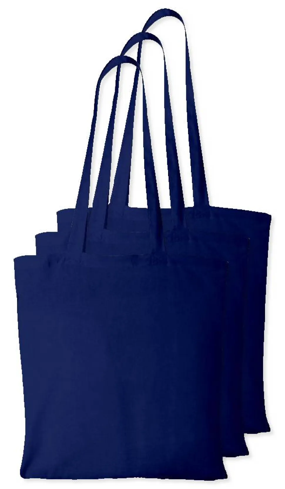 Pack de 3 Westford mill WM101 - Sac Cabas Personnalisable en Coton Westford Mill