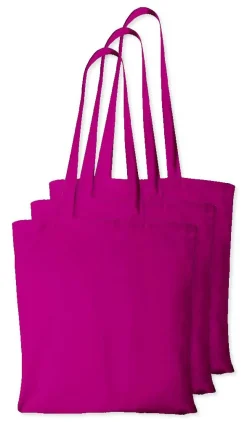 Pack de 3 Westford mill WM101 - Sac Cabas Personnalisable en Coton Westford Mill